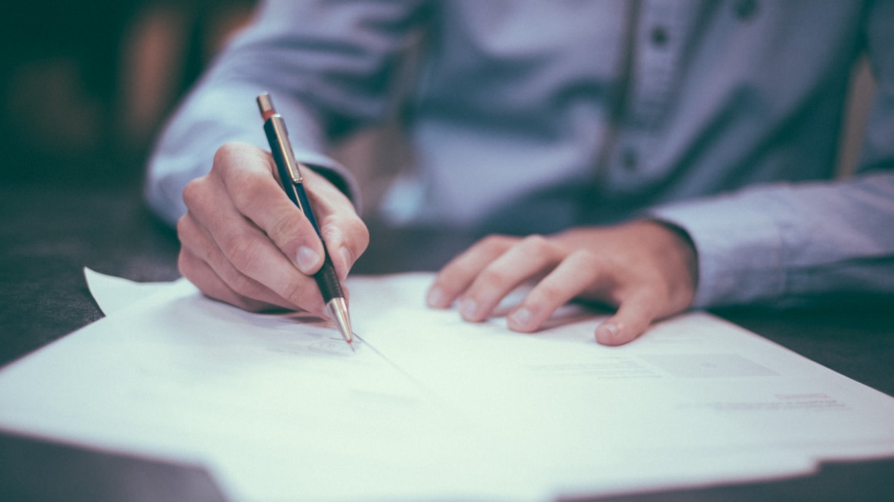 Landlord writing a demand letter for unpaid rent