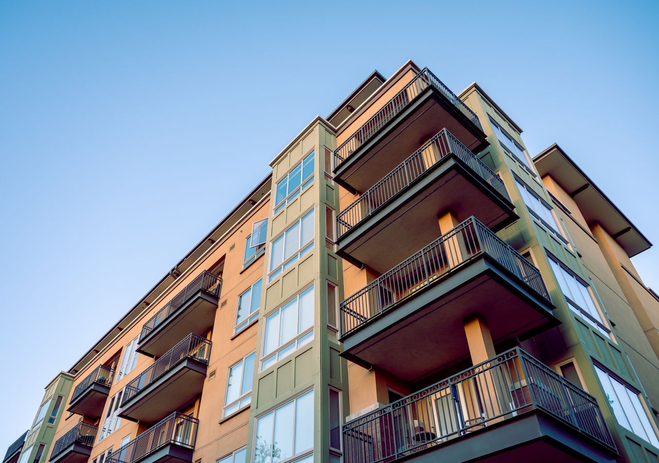 Residential apartment buildings in the Philippines