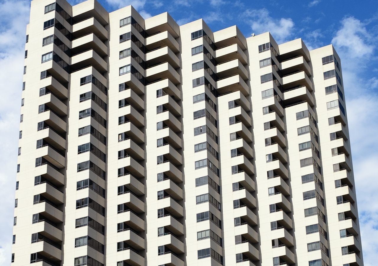 High-rise residential building for larger rental portfolios